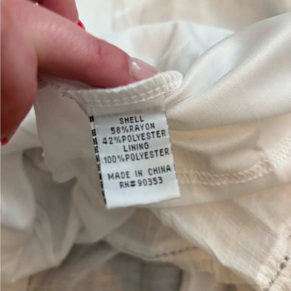 J. Gee Floral Embroidered Tiered Maxi Dress Boho Cottagecore S - Picture 5 of 5